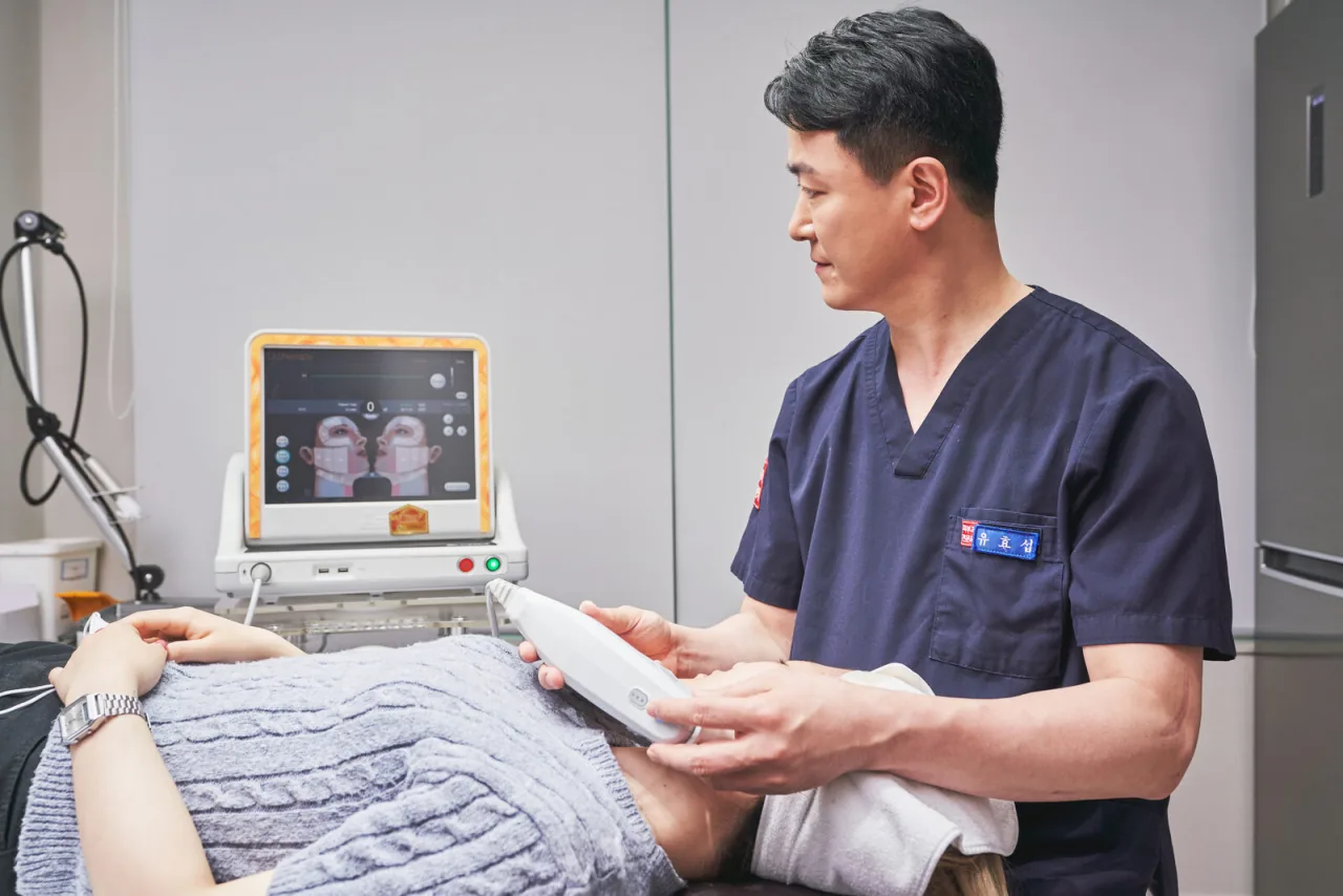 Dermatology clinic interior at WELLS, Apgujeong, Seoul