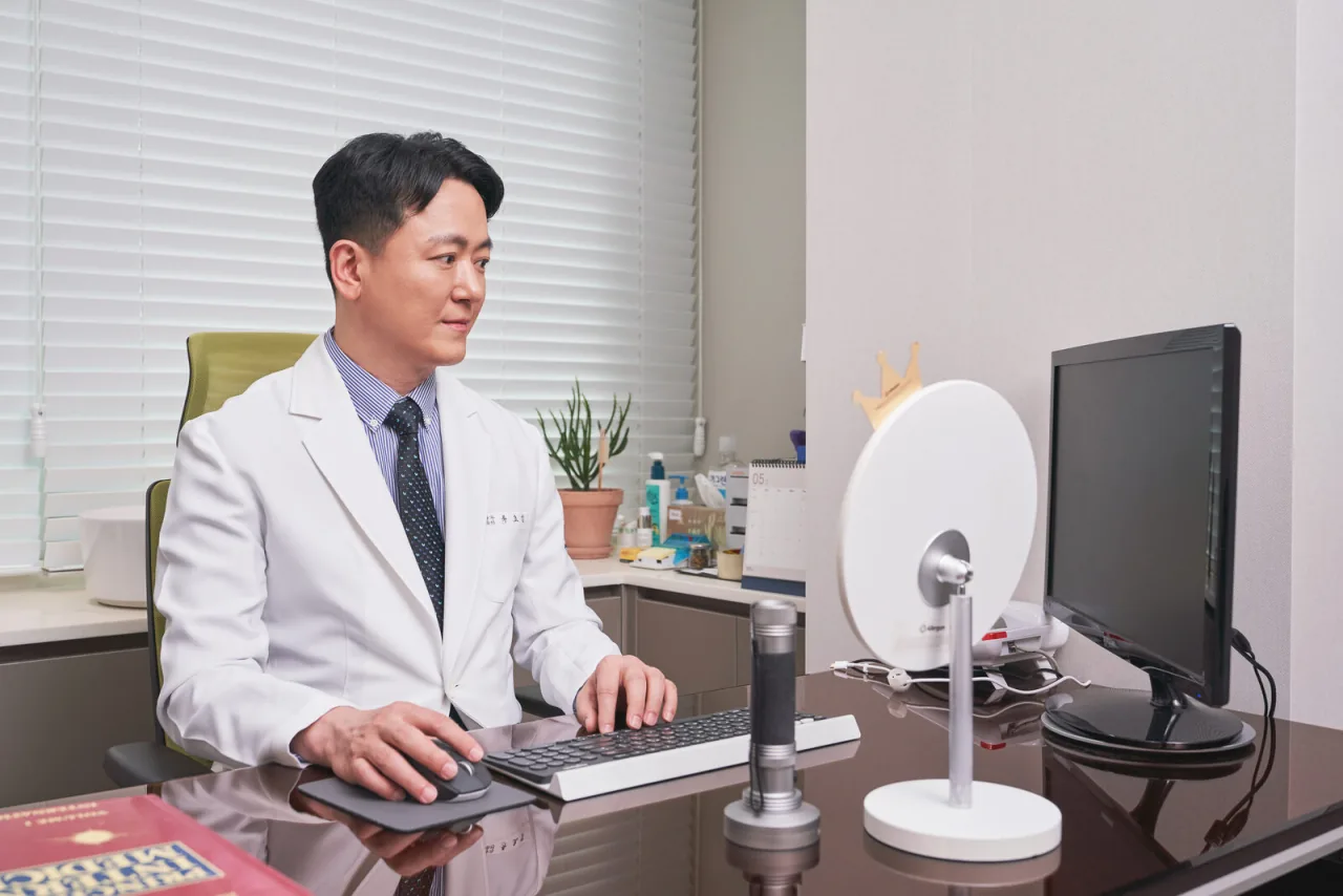 Inside WELLS Clinic, a dermatology clinic in Apgujeong, Seoul