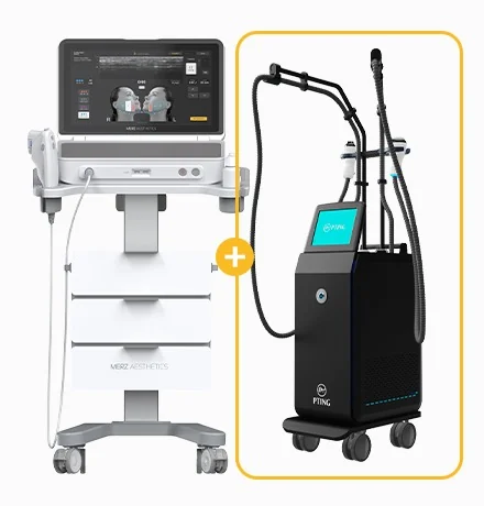 Ultherapy Prime and the Fitting laser used together in Ultherapy Prime FIT